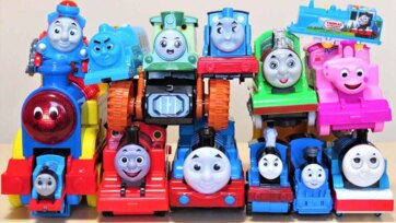 Colorful Train Friends - Happy Engines Play and Roll Together