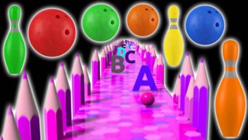 ABC Color Bowling Fun for Kids - Learn the Alphabet A to Z Through Play