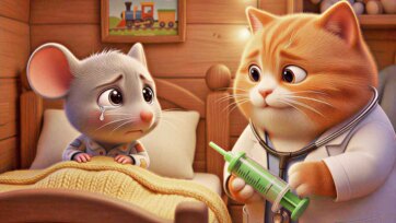 Tiny Mouse’s Sweet Surprise - Kind Doctor Cat and the Little Yellow Car
