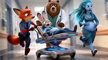 Zootopia Friends Visit a Magical Hospital and Meet a New Baby