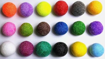 Learn Colors with Colorful Foam Balls - Fun Color Names for Kids